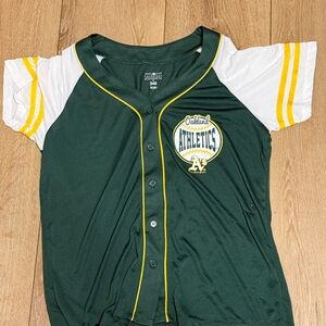 Women’s Oakland A's Green MLB Genuine Merchandise Jersey Large
